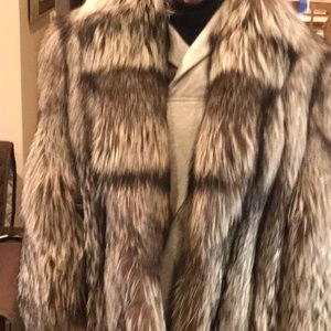 Silver Fox Fur Coat